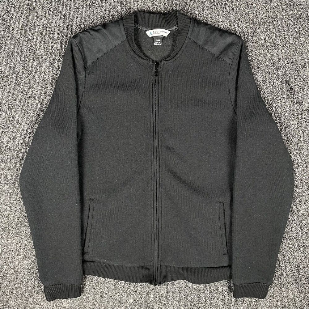 A Cut Above Jacket Mens Small Black Full Zip Pilot Security Uniform Work Plane‎